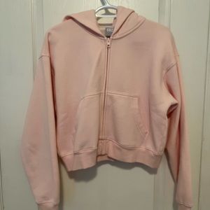 TNA Cozy Fleece Boyfriend Boxy Zip Hoodie